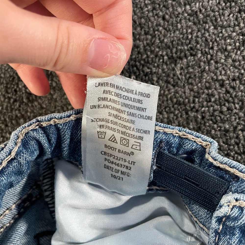 Cody James Jeans Boys 7 Regular Light Blue Good Distressed Rodeo Western Work - Picture 10 of 10